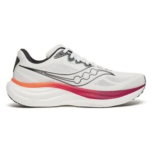 Saucony Mens Ride 19 Sneakers Runners Running Shoes in White/Crimson Size 10.5